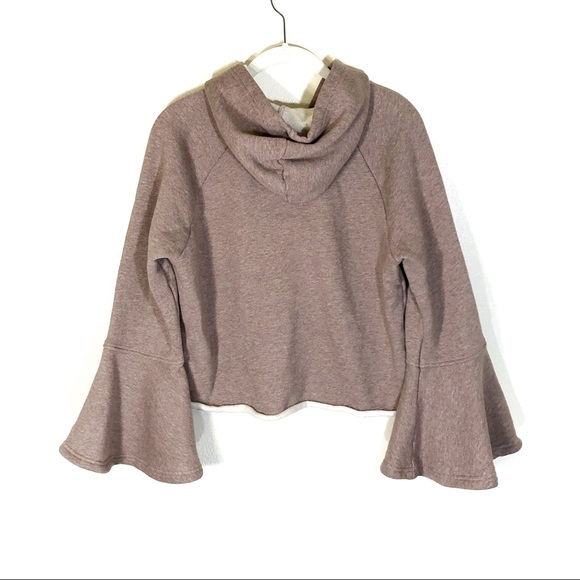 Melrose and Market Bell Sleeve Hooded Sweatshirt S - Picture 3 of 7